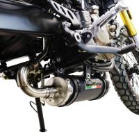 GPR exhaust compatible with  F.B. Mondial Hps 125 2021-2023, Deeptone Inox, Homologated legal full system exhaust, including removable db killer and catalyst 