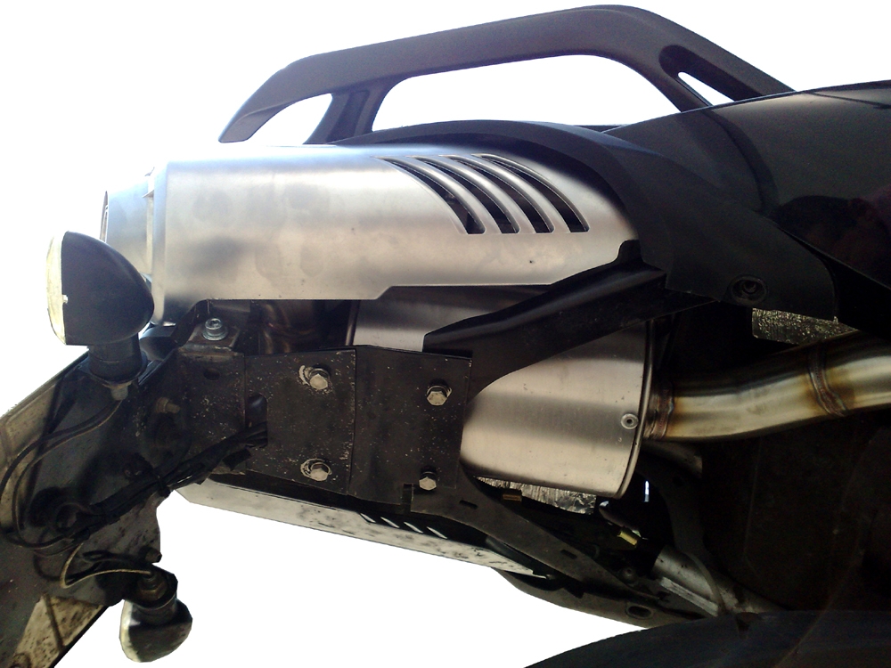 GPR exhaust compatible with  Yamaha Fz6 600-Fazer S1-S2  2004-2013, Alluminio Ghost, Homologated legal slip-on exhaust including removable db killer and link pipe 