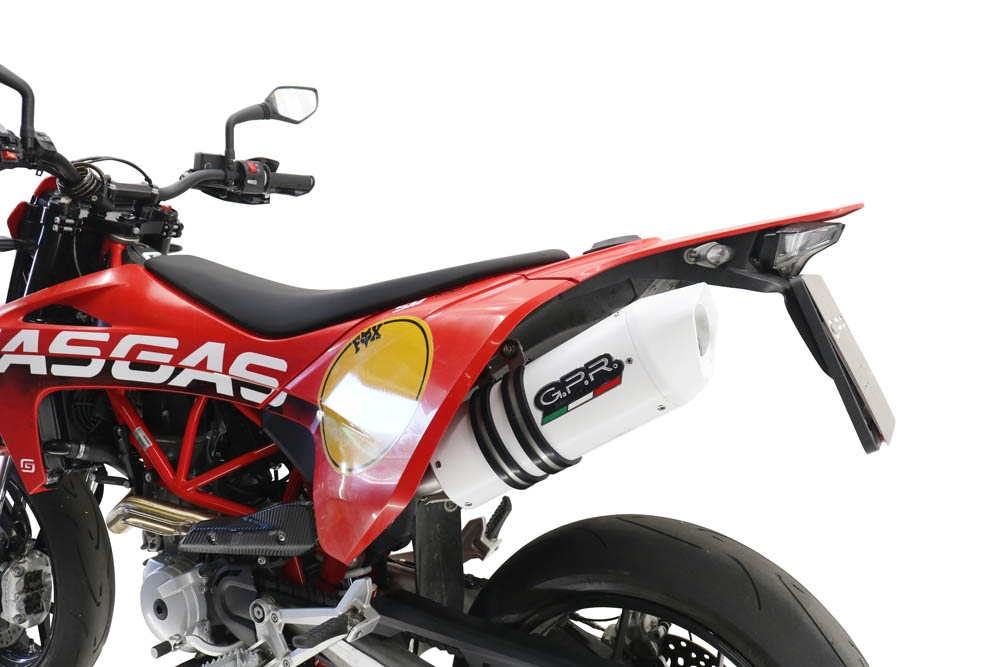 GPR exhaust compatible with  Gas Gas ES 700 2023-2024, Albus Evo4, Homologated legal slip-on exhaust including removable db killer, link pipe and catalyst 