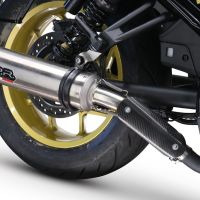 GPR exhaust compatible with  Honda Cmx 1100 Rebel 2021-2024, M3 Inox , Homologated legal slip-on exhaust including removable db killer and link pipe 