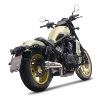 GPR exhaust compatible with  Honda Cmx 1100 Rebel 2021-2024, Ultracone, Homologated legal slip-on exhaust including removable db killer and link pipe 