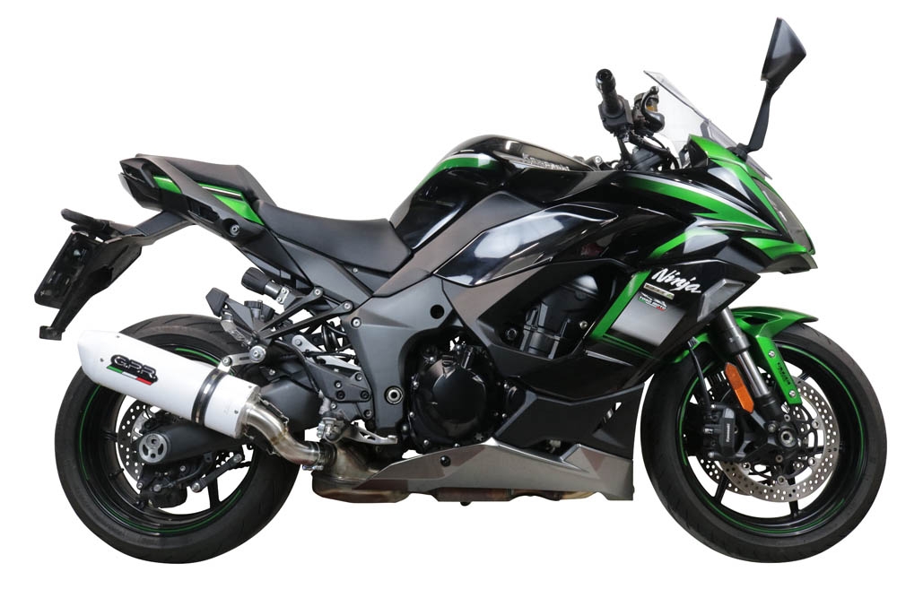 GPR exhaust compatible with  Kawasaki Ninja 1000 Sx 2020-2020, Albus Evo4, Homologated legal slip-on exhaust including removable db killer and link pipe 