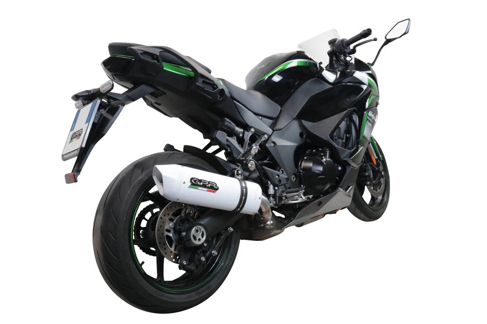 GPR exhaust compatible with  Kawasaki Ninja 1000 Sx 2020-2020, Albus Evo4, Homologated legal slip-on exhaust including removable db killer and link pipe 