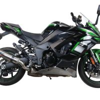 GPR exhaust compatible with  Kawasaki Ninja 1000 Sx 2021-2024, M3 Inox , Homologated legal slip-on exhaust including removable db killer and link pipe 