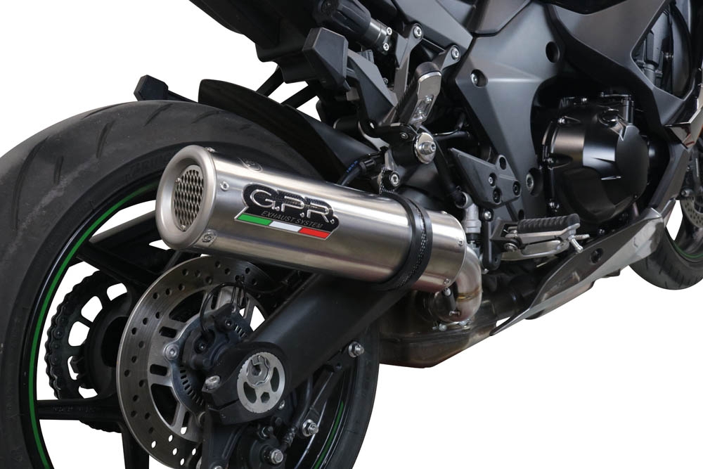 GPR exhaust compatible with  Kawasaki Ninja 1000 Sx 2021-2024, M3 Inox , Homologated legal slip-on exhaust including removable db killer and link pipe 