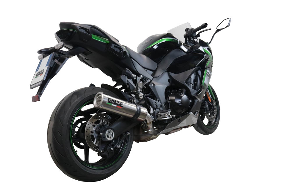 GPR exhaust compatible with  Kawasaki Ninja 1000 Sx 2021-2024, M3 Inox , Homologated legal slip-on exhaust including removable db killer and link pipe 