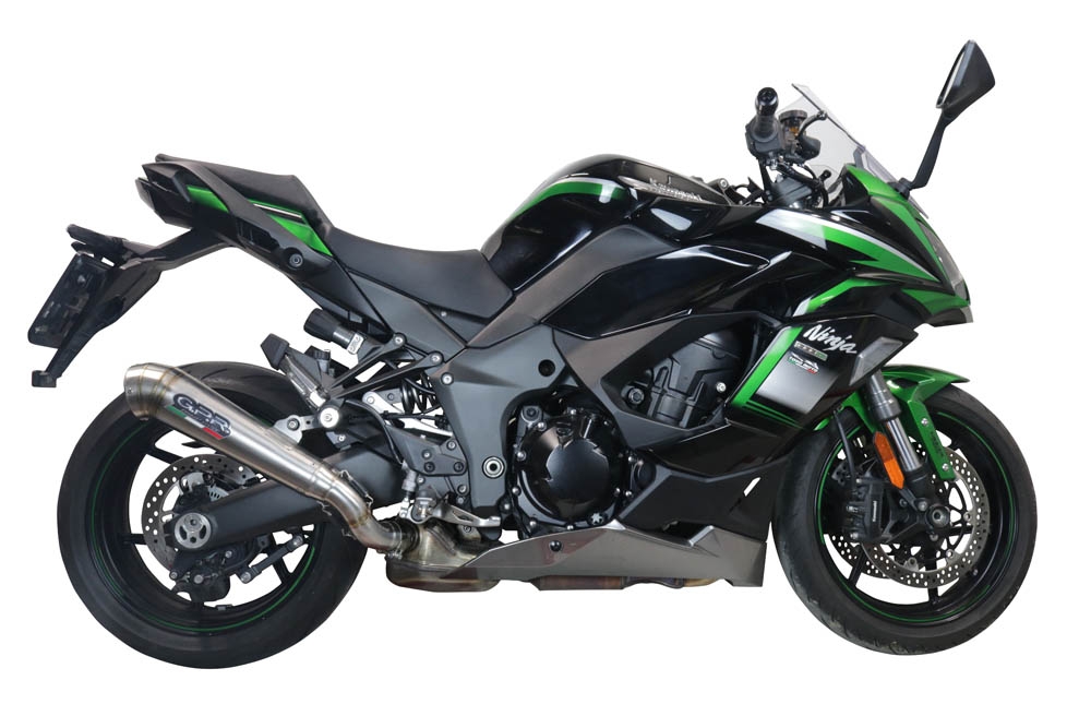 GPR exhaust compatible with  Kawasaki Ninja 1000 Sx 2020-2020, Powercone Evo, Homologated legal slip-on exhaust including removable db killer and link pipe 