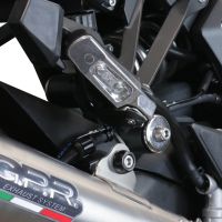 GPR exhaust compatible with  Kawasaki Ninja 1000 Sx 2020-2020, Powercone Evo, Homologated legal slip-on exhaust including removable db killer and link pipe 