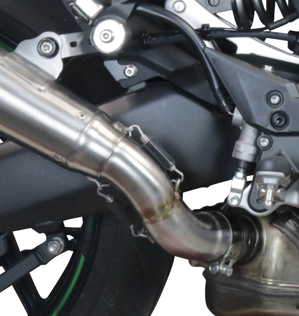 GPR exhaust compatible with  Kawasaki Ninja 1000 Sx 2020-2020, Powercone Evo, Homologated legal slip-on exhaust including removable db killer and link pipe 