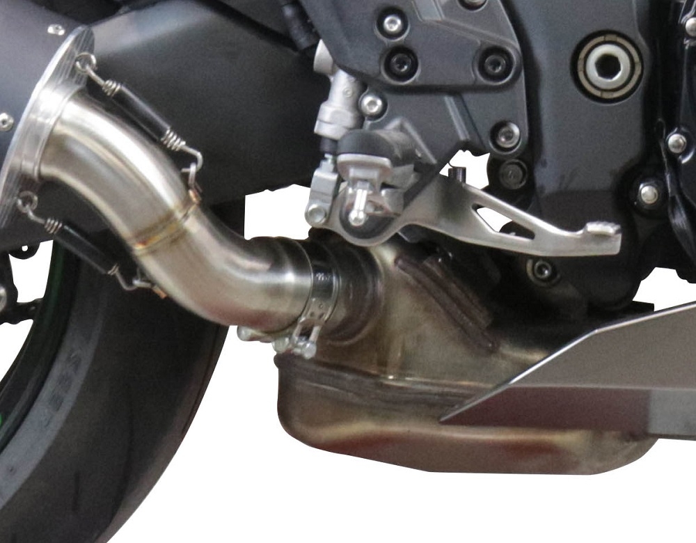 GPR exhaust compatible with  Kawasaki Ninja 1000 Sx 2020-2020, M3 Black Titanium, Homologated legal slip-on exhaust including removable db killer and link pipe 