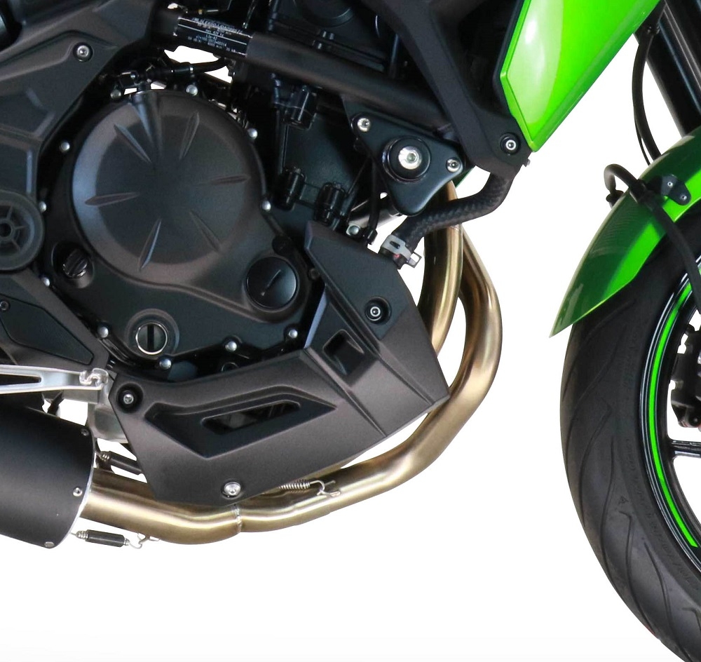 GPR exhaust compatible with  Kawasaki Versys 650 2023-2024, GP Evo4 Poppy, Homologated silencer for noise including full line,db killer and catalyst compliant for inspection 