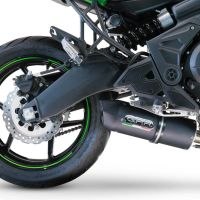 GPR exhaust compatible with  Kawasaki Versys 650 2015-2016, Furore Nero, Homologated legal full system exhaust, including removable db killer and catalyst 