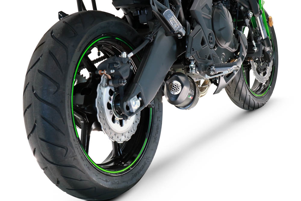 GPR exhaust compatible with  Kawasaki Versys 650 2023-2024, Furore Evo4 Poppy, Homologated silencer for noise including full line,db killer and catalyst compliant for inspection 