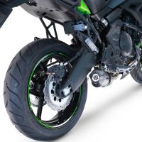 GPR exhaust compatible with  Kawasaki Versys 650 2023-2024, GP Evo4 Poppy, Homologated silencer for noise including full line,db killer and catalyst compliant for inspection 