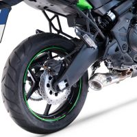 GPR exhaust compatible with  Kawasaki Versys 650 2023-2024, Powercone Evo, Homologated silencer for noise including full line,db killer and catalyst compliant for inspection 