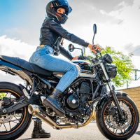 GPR exhaust compatible with  Kawasaki Z 650 RS 2021-2023, Powercone Evo, full system exhaust legal for UK and non-EU countries including removable db killer 