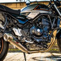 GPR exhaust compatible with  Kawasaki Z 650 RS 2021-2023, Powercone Evo, full system exhaust legal for UK and non-EU countries including removable db killer 