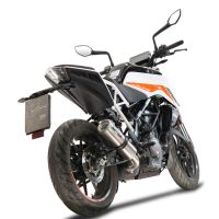 GPR exhaust compatible with  Ktm Duke 390 2021-2024, M3 Inox , Homologated legal slip-on exhaust including removable db killer and link pipe 