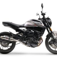 GPR exhaust compatible with  Moto Morini Seiemmezzo Str 2022-2024, Deeptone Inox, Slip-on exhaust legal for UK and non-EU markets including link pipe and removable db killer 