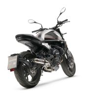 GPR exhaust compatible with  Moto Morini Seiemmezzo Str 2022-2024, Deeptone Inox, Slip-on exhaust legal for UK and non-EU markets including link pipe and removable db killer 