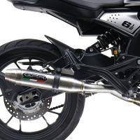 GPR exhaust compatible with  Moto Morini Seiemmezzo Str 2022-2024, Deeptone Inox, Slip-on exhaust legal for UK and non-EU markets including link pipe and removable db killer 