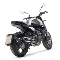 GPR exhaust compatible with  Moto Morini Seiemmezzo Str 2022-2024, GP Evo4 Poppy, Homologated legal Mid-full system exhaust, including removable db killer and catalyst  