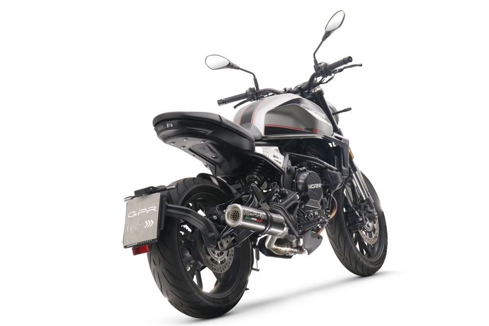 GPR exhaust compatible with  Moto Morini Seiemmezzo Str 2022-2024, M3 Poppy , Mid-full system exhaust legal for UK and non-EU markets including removable db killer 