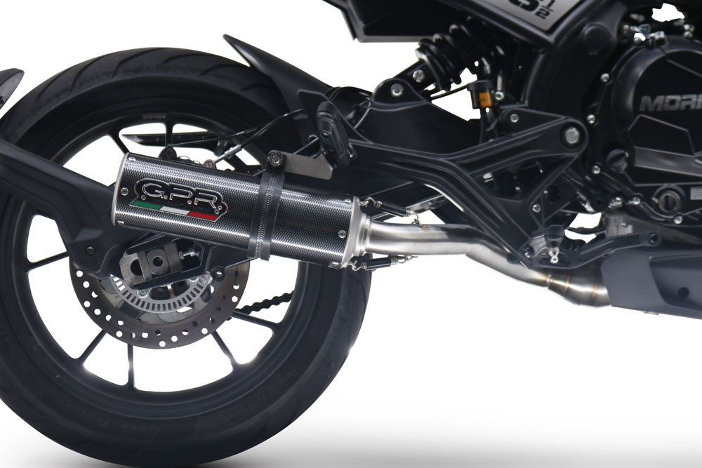 GPR exhaust compatible with  Moto Morini Seiemmezzo Str 2022-2024, M3 Poppy , Mid-full system exhaust legal for UK and non-EU markets including removable db killer 