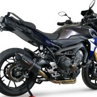 GPR exhaust compatible with  Yamaha Tracer 9 GT 2021-2024, Furore Evo4 Nero, Homologated legal full system exhaust, including removable db killer and catalyst 