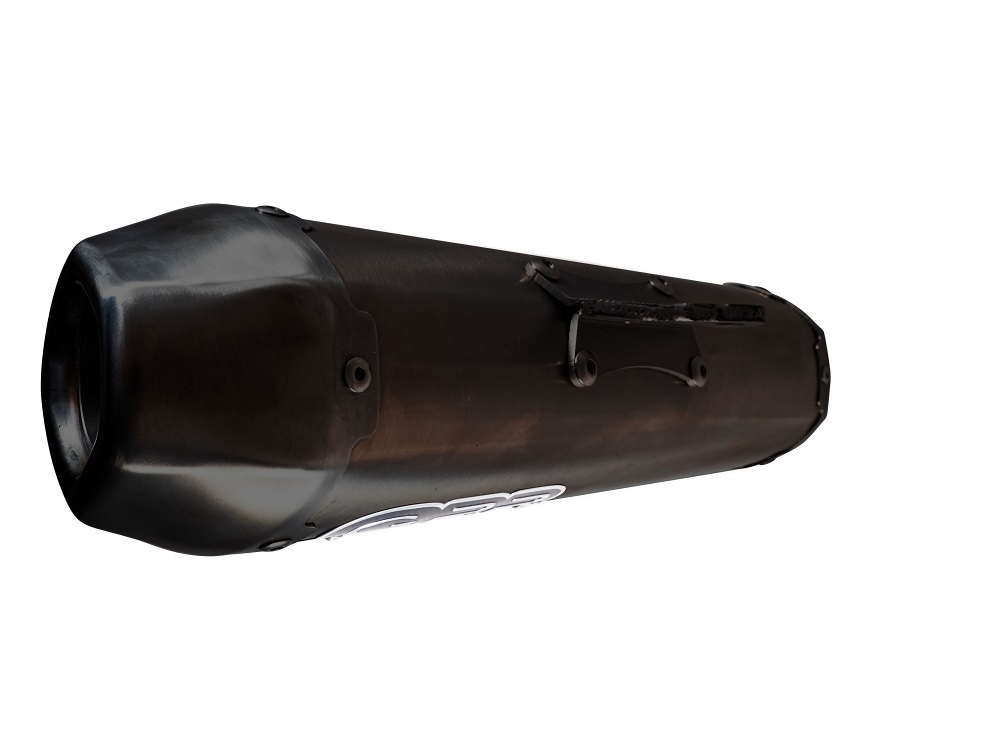 GPR exhaust compatible with  Voge SR4 Max T 2023-2024, Pentaroad Black, Slip-on exhaust legal for UK and non-EU markets including link pipe and removable db killer 