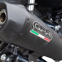 GPR exhaust compatible with  Bmw C 400 X -GT 2019-2020, Pentaroad Black, Homologated legal slip-on exhaust including removable db killer, link pipe and catalyst 