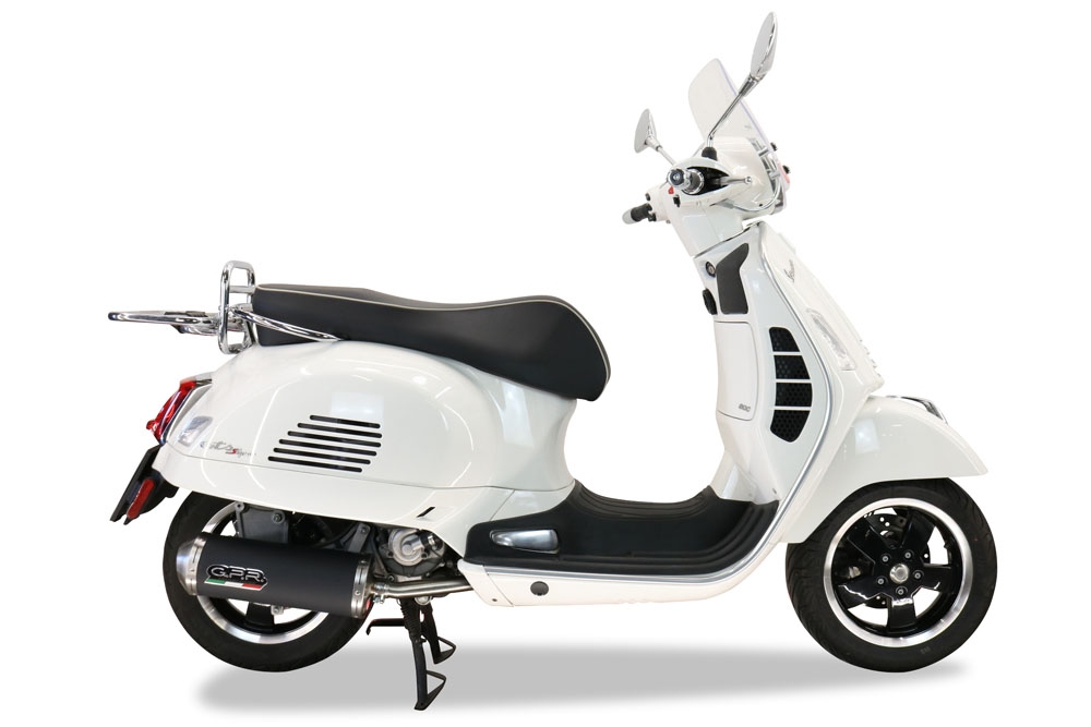 GPR exhaust compatible with  Piaggio Vespa Gts 250 I.E. 2005-2015, Evo4 Road, Homologated legal full system exhaust, including removable db killer 