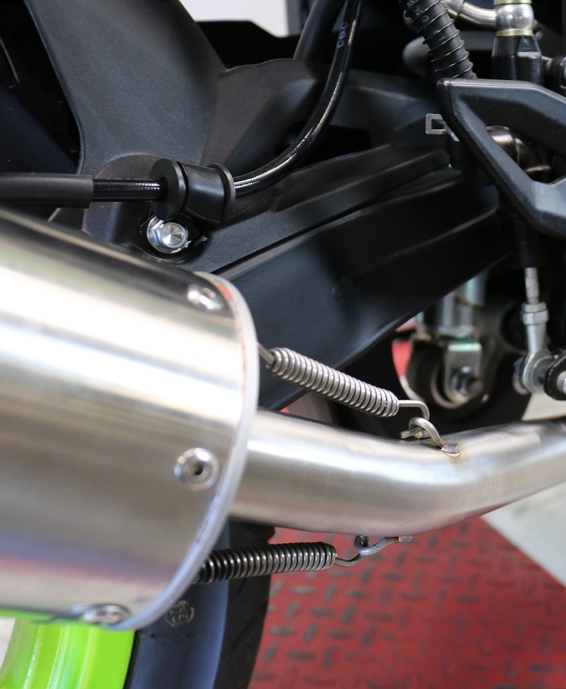 GPR exhaust compatible with  Keeway Rkf 125 2021-2023, Albus Ceramic, full system exhaust legal for UK and non-EU countries including removable db killer 