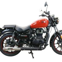 GPR exhaust compatible with  Royal Enfield Meteor 350 2021-2023, Ultracone, Homologated legal slip-on exhaust including removable db killer, link pipe and catalyst 