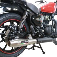 GPR exhaust compatible with  Royal Enfield Meteor 350 2021-2023, Ultracone, Homologated legal slip-on exhaust including removable db killer, link pipe and catalyst 