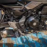 GPR exhaust compatible with  Kawasaki Z 650 RS 2021-2023, Satinox Poppy , Homologated silencer for noise including full line,db killer and catalyst compliant for inspection 