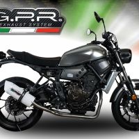 GPR exhaust compatible with  Yamaha Xsr 700 2017-2020, Albus Evo4, full system exhaust legal for UK and non-EU countries including removable db killer 