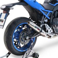 GPR exhaust compatible with  Suzuki Gsx-8S 2022-2024, Deeptone Inox, Homologated legal full system exhaust, including removable db killer and catalyst 