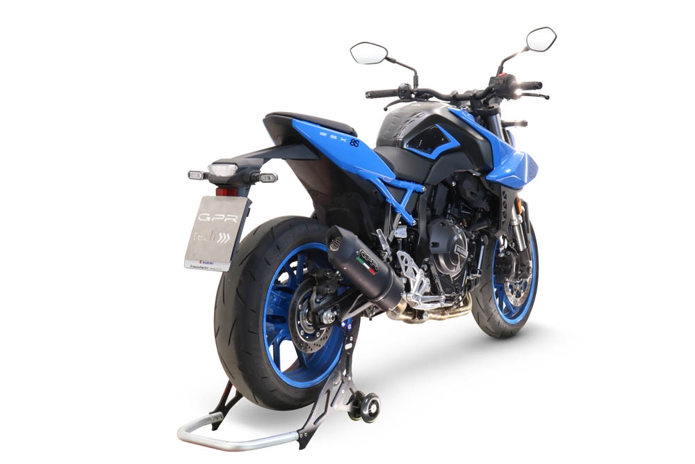 GPR exhaust compatible with  Suzuki Gsx-8R 2022-2024, Furore Evo4 Nero, Homologated legal full system exhaust, including removable db killer and catalyst 