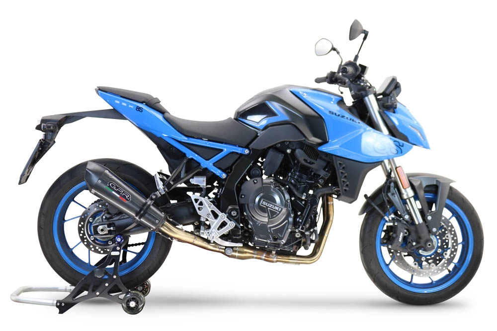 GPR exhaust compatible with  Suzuki Gsx-8R 2022-2024, GP Evo4 Poppy, Homologated legal full system exhaust, including removable db killer and catalyst 