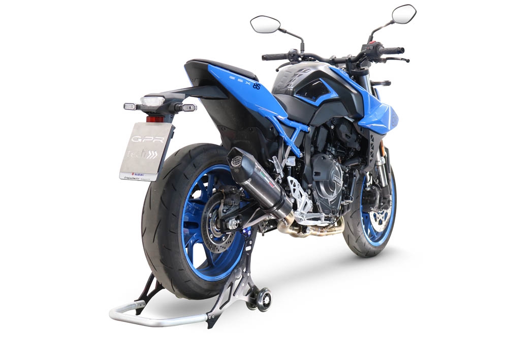 GPR exhaust compatible with  Suzuki Gsx-8R 2022-2024, GP Evo4 Poppy, Homologated legal full system exhaust, including removable db killer and catalyst 