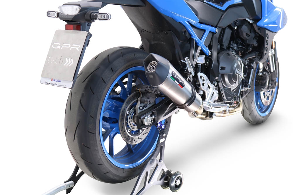 GPR exhaust compatible with  Suzuki Gsx-8R 2022-2024, GP Evo4 Titanium, Homologated legal full system exhaust, including removable db killer and catalyst 