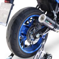 GPR exhaust compatible with  Suzuki Gsx-8S 2022-2024, M3 Black Titanium, Homologated legal full system exhaust, including removable db killer and catalyst 