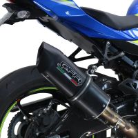 GPR exhaust compatible with  Suzuki Gsx-R 1000 - 1000 R  2021-2024, Furore Evo4 Nero, Homologated legal slip-on exhaust including removable db killer and link pipe 