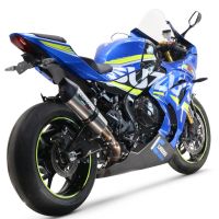 GPR exhaust compatible with  Suzuki Gsx-R 1000 - 1000 R  2021-2024, GP Evo4 Titanium, Homologated legal slip-on exhaust including removable db killer and link pipe 