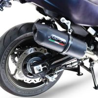 GPR exhaust compatible with  Sym Maxsym TL 508 2021-2024, Furore Evo4 Nero, Homologated legal slip-on exhaust including removable db killer and link pipe 