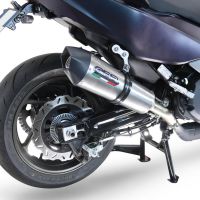 GPR exhaust compatible with  Sym Maxsym TL 508 2021-2024, GP Evo4 Titanium, Homologated legal slip-on exhaust including removable db killer and link pipe 