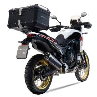 GPR exhaust compatible with  Yamaha Tenere 700 2019-2020, Dual Poppy, Homologated legal slip-on exhaust including removable db killer and link pipe 