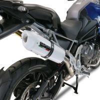 GPR exhaust compatible with  Triumph Tiger 1200 Gt - Rally 2022-2024, Albus Evo4, Homologated legal slip-on exhaust including removable db killer and link pipe 