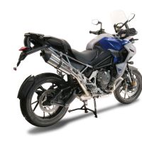 GPR exhaust compatible with  Triumph Tiger 1200 Gt - Rally 2022-2024, GP Evo4 Titanium, Homologated legal slip-on exhaust including removable db killer and link pipe 